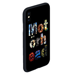Чехол iPhone XS Max матовый Motorhead Альбомы, цвет: 3D-черный — фото 2