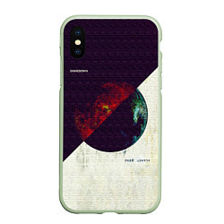 Чехол iPhone XS Max матовый Planet Zero - Shinedown, цвет: 3D-салатовый