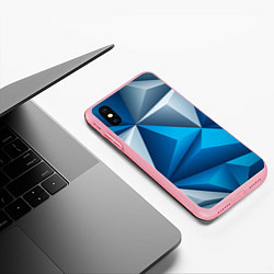 Чехол iPhone XS Max матовый Авангардная пирамидальная композиция, цвет: 3D-баблгам — фото 2