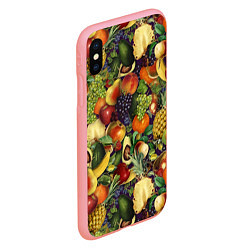 Чехол iPhone XS Max матовый Вкусные Летние Фрукты, цвет: 3D-баблгам — фото 2