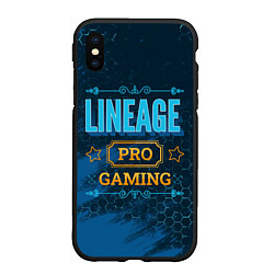 Чехол iPhone XS Max матовый Игра Lineage: PRO Gaming, цвет: 3D-черный