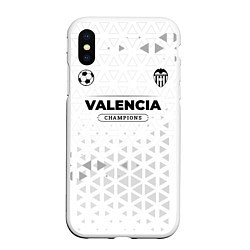 Чехол iPhone XS Max матовый Valencia Champions Униформа