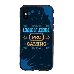 Чехол iPhone XS Max матовый Игра League of Legends: PRO Gaming, цвет: 3D-черный