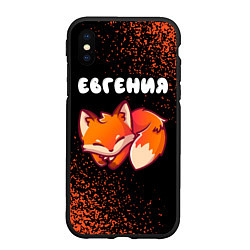 Чехол iPhone XS Max матовый Евгения ЛИСИЧКА Спрей, цвет: 3D-черный