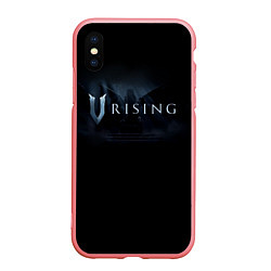 Чехол iPhone XS Max матовый Logo V Rising, цвет: 3D-баблгам