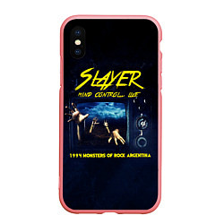 Чехол iPhone XS Max матовый Mind Control Live - Slayer, цвет: 3D-баблгам