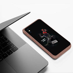 Чехол iPhone XS Max матовый Five Nights at Freddys: Security Breach game Ванни, цвет: 3D-коричневый — фото 2