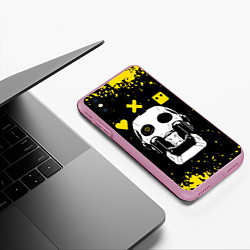 Чехол iPhone XS Max матовый Love Death and Robots Любовь Смерть и Роботы, цвет: 3D-розовый — фото 2