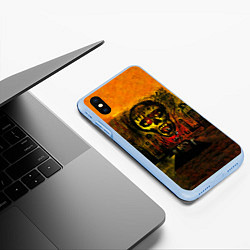 Чехол iPhone XS Max матовый Seasons In The Abyss - Slayer, цвет: 3D-голубой — фото 2