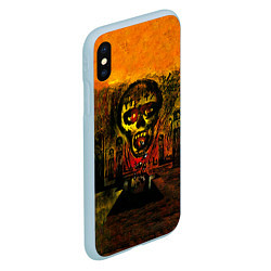 Чехол iPhone XS Max матовый Seasons In The Abyss - Slayer, цвет: 3D-голубой — фото 2