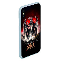 Чехол iPhone XS Max матовый Slayer: The Repentless Killogy, цвет: 3D-голубой — фото 2