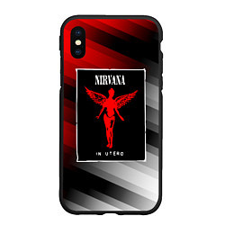 Чехол iPhone XS Max матовый NIRVANA in utero - НИРВАНА, цвет: 3D-черный