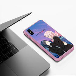 Чехол iPhone XS Max матовый Love is war Госпожа Кагуя - Синомия, цвет: 3D-розовый — фото 2