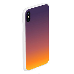 Чехол iPhone XS Max матовый Sunset Gradient, цвет: 3D-белый — фото 2