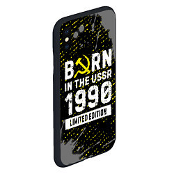 Чехол iPhone XS Max матовый Born In The USSR 1990 year Limited Edition, цвет: 3D-черный — фото 2