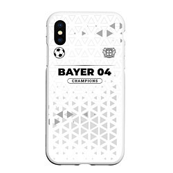 Чехол iPhone XS Max матовый Bayer 04 Champions Униформа