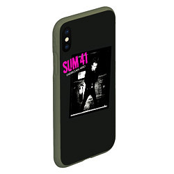 Чехол iPhone XS Max матовый Underclass Hero - Sum 41, цвет: 3D-темно-зеленый — фото 2