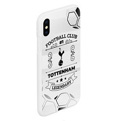 Чехол iPhone XS Max матовый Tottenham Football Club Number 1 Legendary, цвет: 3D-белый — фото 2