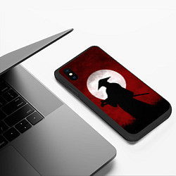 Чехол iPhone XS Max матовый Samurai Самурай, цвет: 3D-черный — фото 2