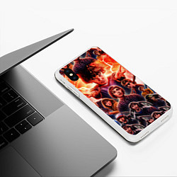 Чехол iPhone XS Max матовый Stranger Things Арт, цвет: 3D-белый — фото 2