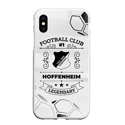 Чехол iPhone XS Max матовый Hoffenheim Football Club Number 1 Legendary, цвет: 3D-белый