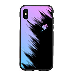 Чехол iPhone XS Max матовый Хвост феи - neon, цвет: 3D-черный