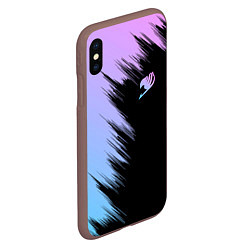 Чехол iPhone XS Max матовый Хвост феи - neon, цвет: 3D-коричневый — фото 2