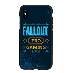 Чехол iPhone XS Max матовый Игра Fallout: PRO Gaming, цвет: 3D-черный