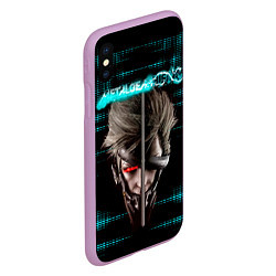 Чехол iPhone XS Max матовый Metal Gear Rising Revengeance, цвет: 3D-сиреневый — фото 2