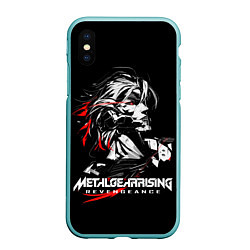 Чехол iPhone XS Max матовый Metal Gear Rising - game hero, цвет: 3D-мятный