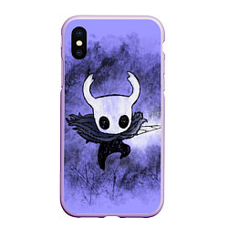 Чехол iPhone XS Max матовый Hollow Knight - The Knight: рыцарь, цвет: 3D-сиреневый