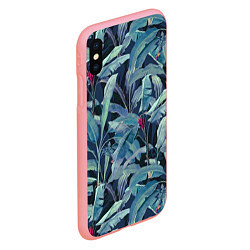 Чехол iPhone XS Max матовый Фиолетовые Банановые Джунгли, цвет: 3D-баблгам — фото 2