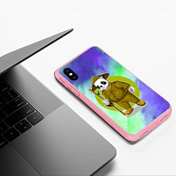 Чехол iPhone XS Max матовый Мудрая Кунг фу панда, цвет: 3D-баблгам — фото 2