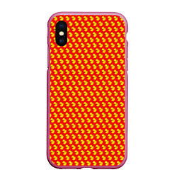 Чехол iPhone XS Max матовый Ути ути-пути Красный, цвет: 3D-малиновый