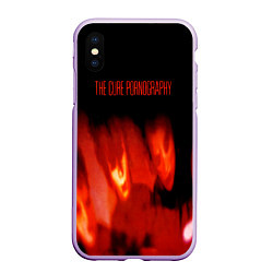 Чехол iPhone XS Max матовый Pornography - The Cure, цвет: 3D-сиреневый