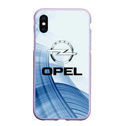 Чехол iPhone XS Max матовый Opel - logo, цвет: 3D-светло-сиреневый