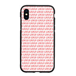 Чехол iPhone XS Max матовый UXUI red