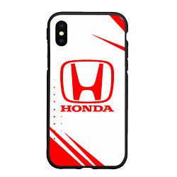 Чехол iPhone XS Max матовый Honda - sport, цвет: 3D-черный