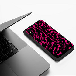 Чехол iPhone XS Max матовый Извилина, цвет: 3D-черный — фото 2