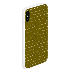 Чехол iPhone XS Max матовый Золотая любовь, цвет: 3D-белый — фото 2