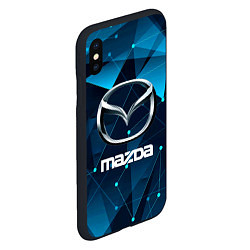 Чехол iPhone XS Max матовый Mazda - абстракция, цвет: 3D-черный — фото 2