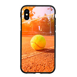 Чехол iPhone XS Max матовый Теннис - рассвет, цвет: 3D-черный