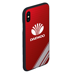 Чехол iPhone XS Max матовый Daewoo - sport, цвет: 3D-черный — фото 2