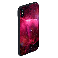 Чехол iPhone XS Max матовый Рубиновая туманность, цвет: 3D-черный — фото 2
