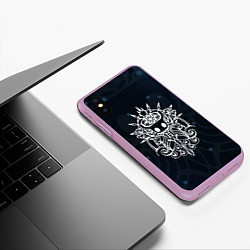 Чехол iPhone XS Max матовый HOLLOW KNIGHT - Grimm, цвет: 3D-сиреневый — фото 2