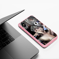 Чехол iPhone XS Max матовый BTS Jimin With Microphone, цвет: 3D-баблгам — фото 2