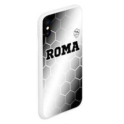 Чехол iPhone XS Max матовый Roma sport на светлом фоне: символ сверху, цвет: 3D-белый — фото 2