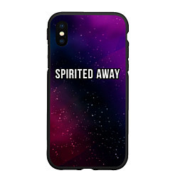 Чехол iPhone XS Max матовый Spirited Away gradient space