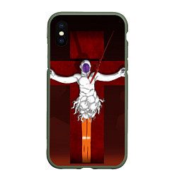 Чехол iPhone XS Max матовый Evangelion Lilith, цвет: 3D-темно-зеленый