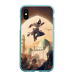 Чехол iPhone XS Max матовый Assassins Creed Mirage, цвет: 3D-мятный